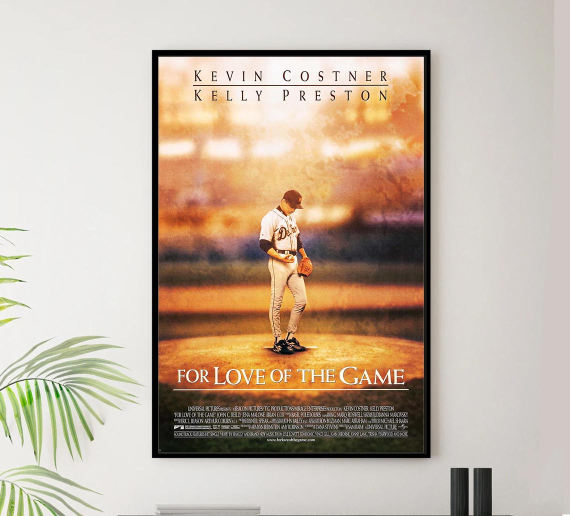 For Love of the Game 1999 - Kevin Costner - Vintage Classic Movie Poster