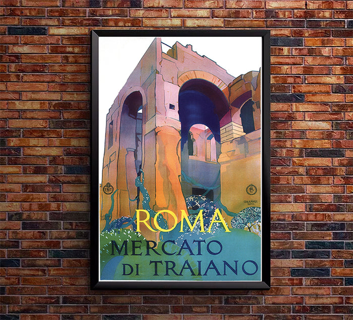 Italy - Roma v2 - Vintage Travel Poster