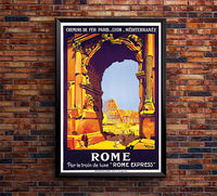 Italy - Rome - Vintage Travel Poster