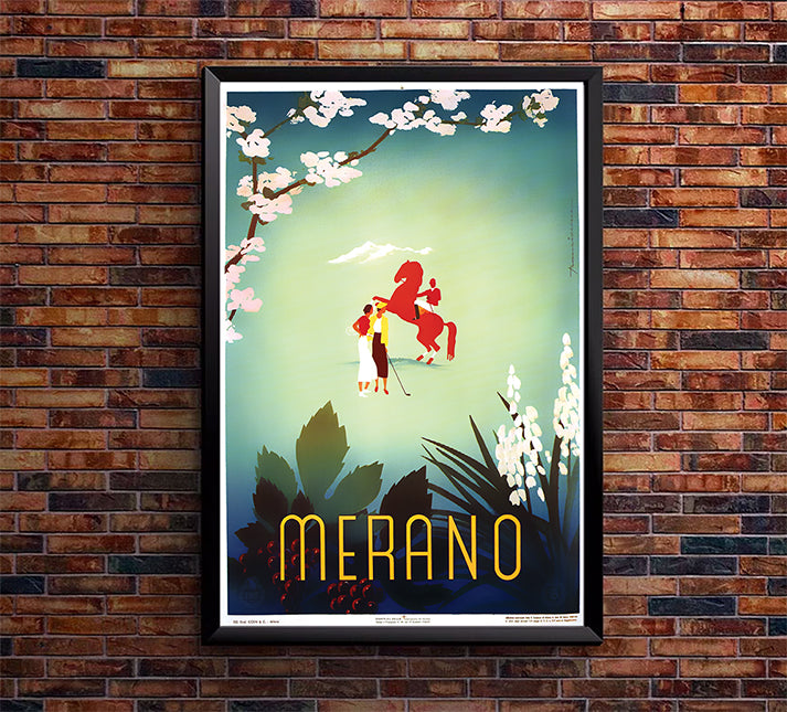 Italy - Merano v3 - Vintage Travel Poster