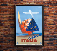 Italy - Garda Italia - Vintage Travel Poster