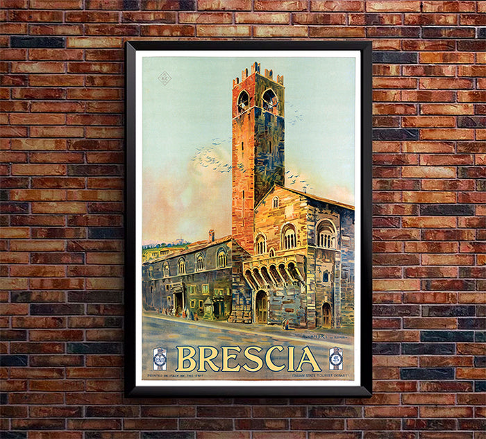 Italy - Brescia - Vintage Travel Poster