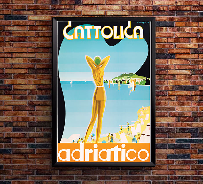 Italy - Cattolica - Vintage Travel Poster