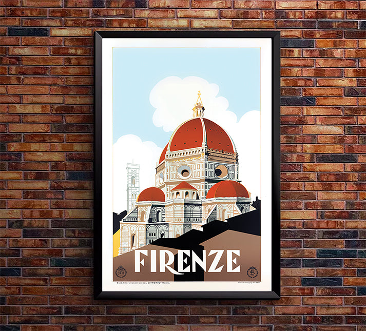 Italy - Firenze - Vintage Travel Poster