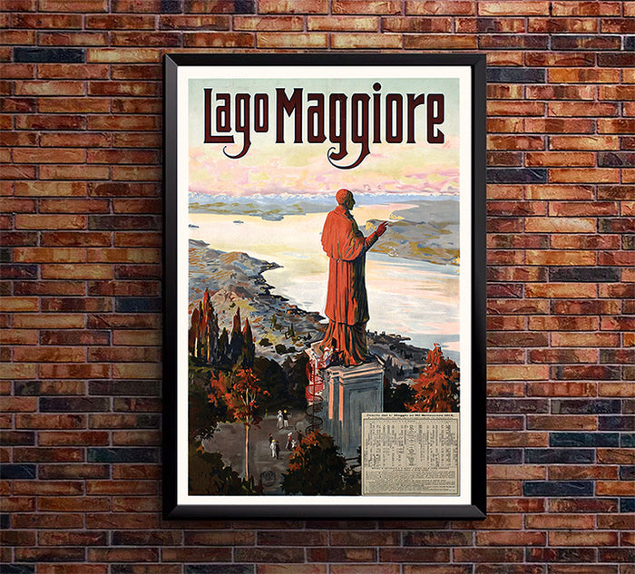 Italy - Lago Maggiore - Vintage Travel Poster