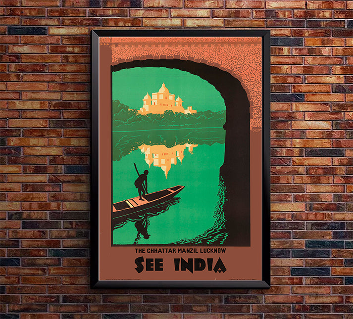 India - See India V4- Vintage Travel Poster