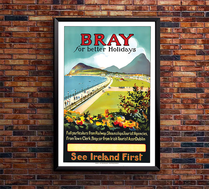 Ireland - Bray - Vintage Travel Poster