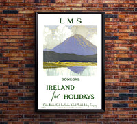 Ireland - Donegal - Vintage Travel Poster