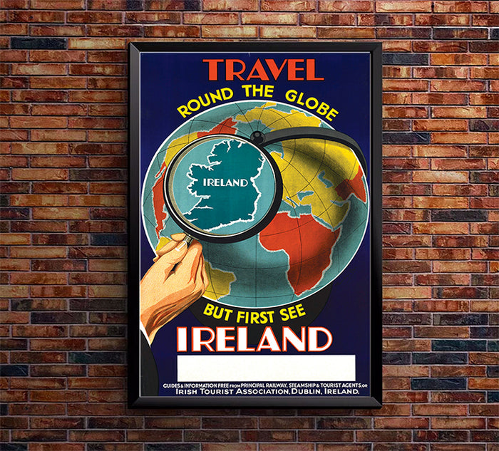 Ireland - First See Ireland  - Vintage Travel Poster