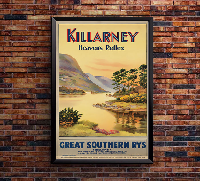 Ireland - Killarney  - Vintage Travel Poster