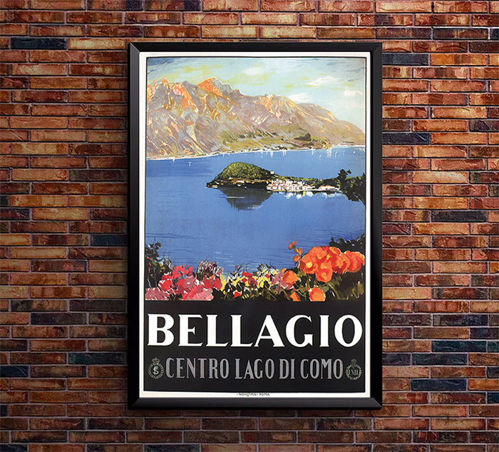 Italy - Bellagio - Vintage Travel Poster