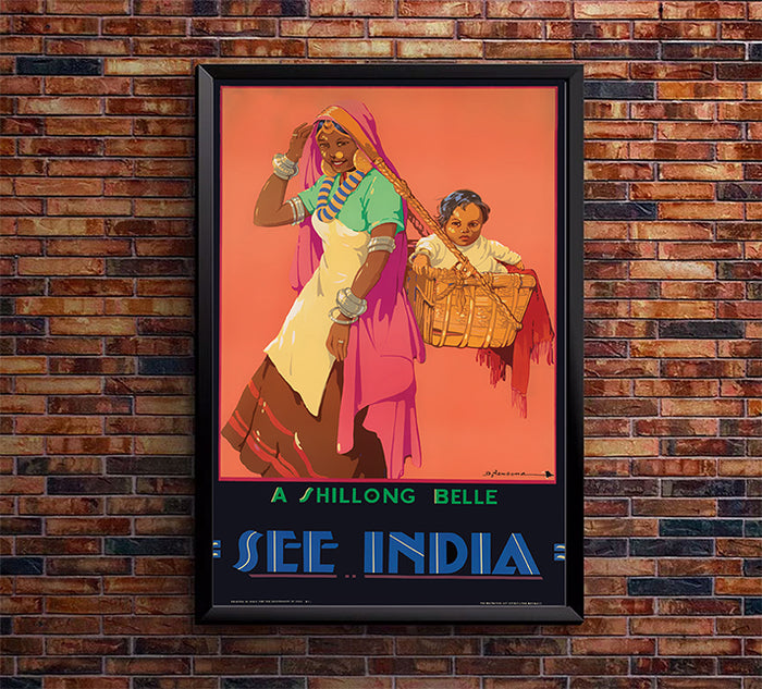 India - See India - Vintage Travel Poster