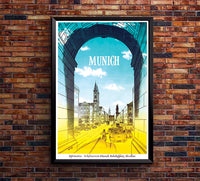 Germany - Munich - Vintage Travel Poster