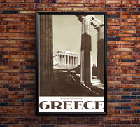 Greece - Athens - Vintage Travel Poster