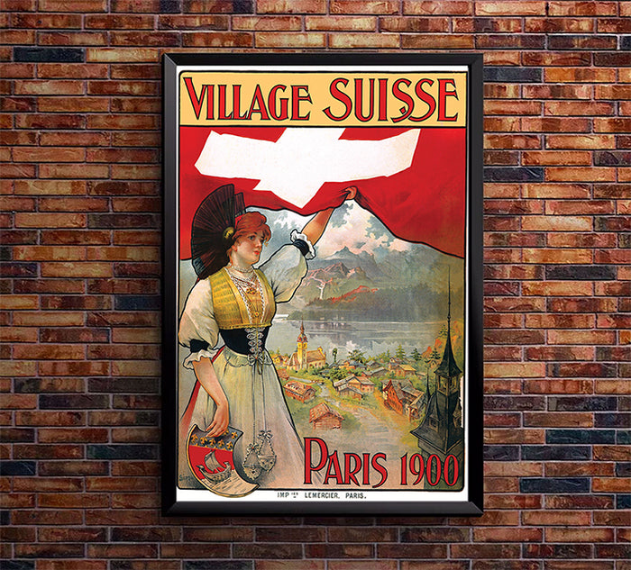 Village Suisse - Vintage Travel Poster