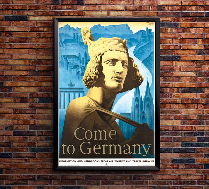 Germany - Come to Germany - Vintage Travel Poster