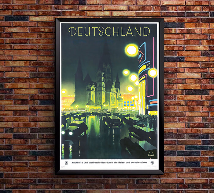 Germany - Deutschland v2 - Vintage Travel Poster