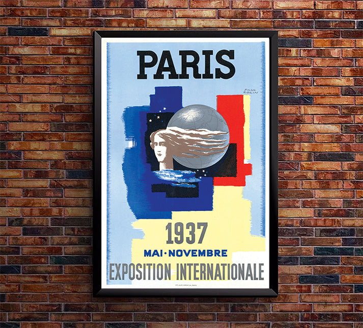 France - Paris Exposition 1937 V2 - Vintage Travel Poster