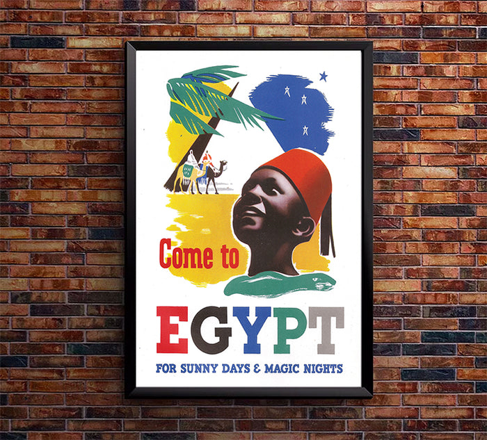 Come to Egypt - Vintage Travel Poster