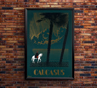 Caucasus - Vintage Travel Poster