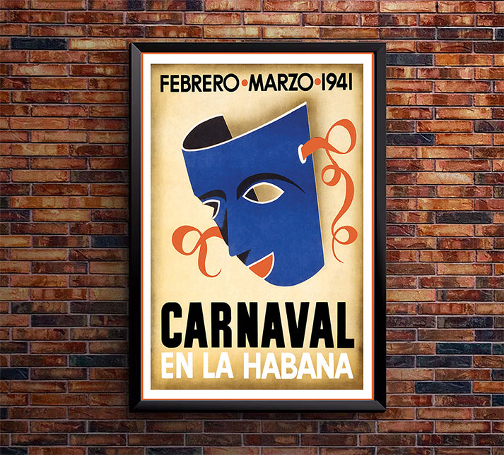 Cuba - Havana - Carnaval - 1941 - Vintage Travel Poster