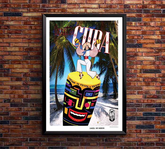 Cuba - Visit Cuba - Vintage Travel Poster