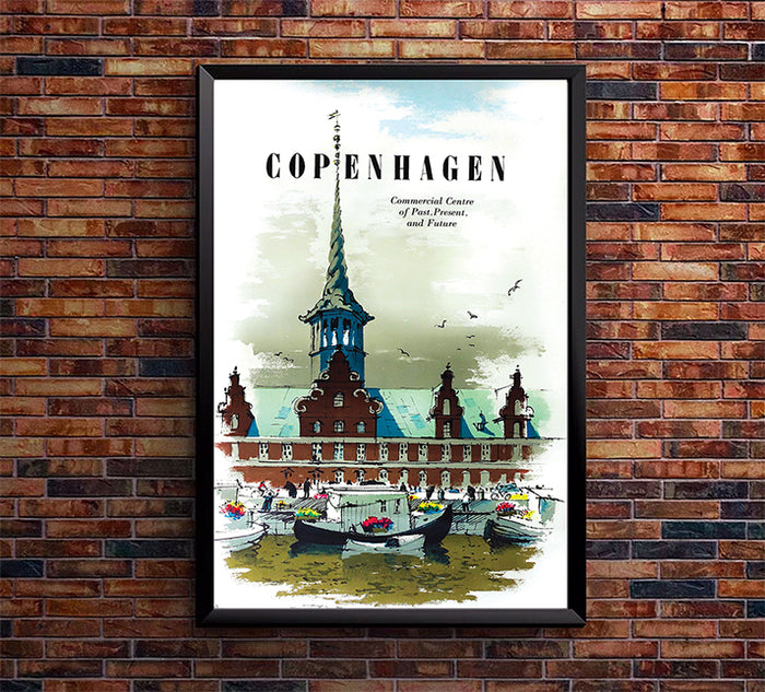 Denmark - Copenhagen - Vintage Travel Poster