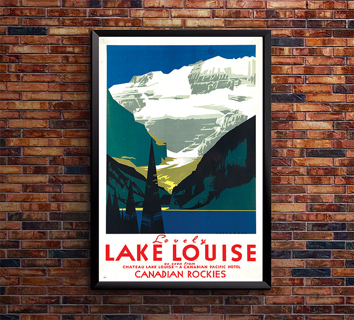 Canada - Lake Louise - Vintage Travel Poster