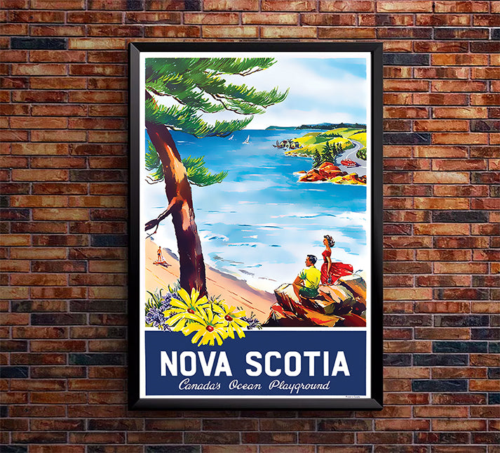 Canada - Nova Scotia - Vintage Travel Poster