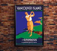 Canada - Vancouver Island - Vintage Travel Poster