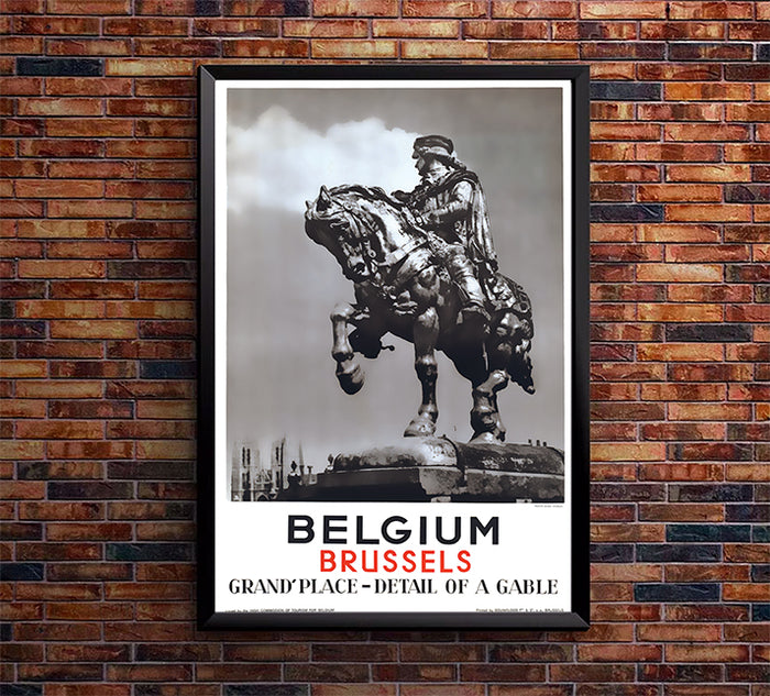 Belgium - Brussels - Vintage Travel Poster