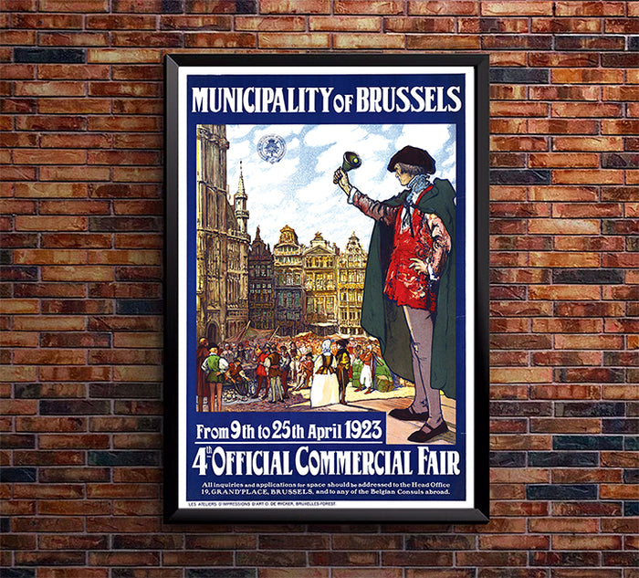 Brussels Fair - 1923 - Vintage Travel Poster