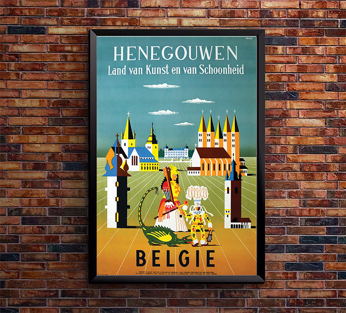 Belgium - Vintage Travel Poster