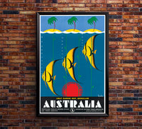 Australia - Great Barrier Reef - Vintage Travel Poster