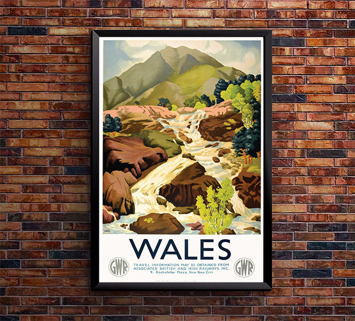 UK - Wales - Vintage Travel Poster