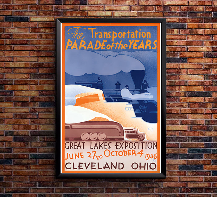 Cleveland - Great Lakes Exposition 1936 - Vintage Travel Poster