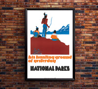 National Parks - Hunting Ground - Vintage Travel Poster