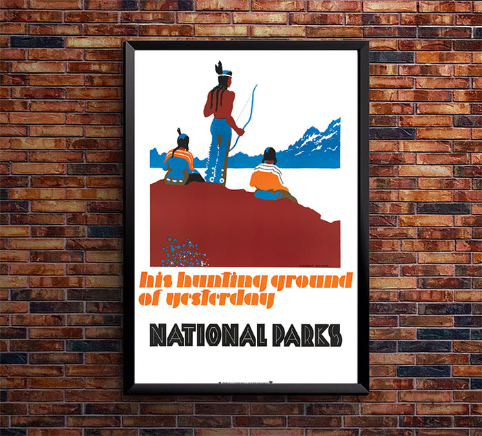 National Parks - Hunting Ground - Vintage Travel Poster