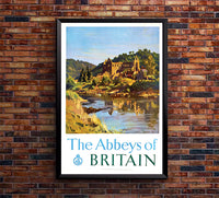 UK - Abbys of Britain - Vintage Travel Poster