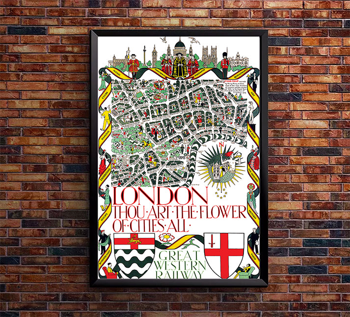 UK - England - London - Vintage Travel Poster