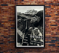 Switzerland - Gstaad - Vintage Travel Poster