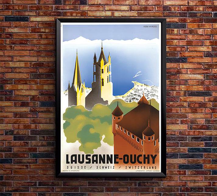 Switzerland - Lausanneouchy - Vintage Travel Poster