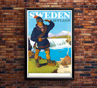 Sweden - Lappland - Vintage Travel Poster