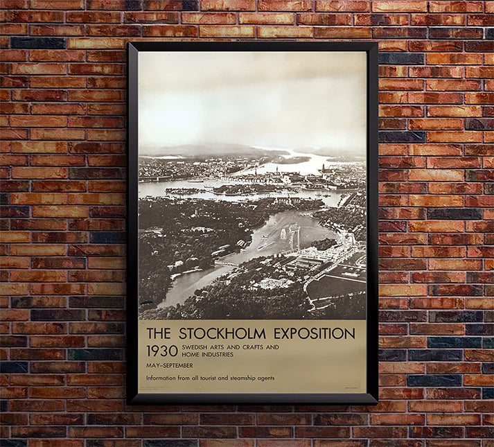 Sweden - Stockholm Exposition - 1930 - Vintage Travel Poster