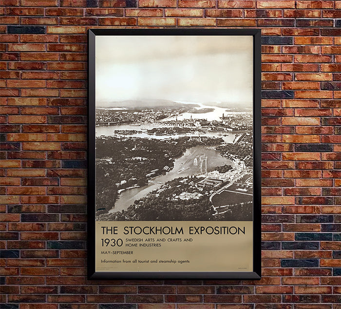 Sweden - Stockholm Exposition - 1930 - Vintage Travel Poster