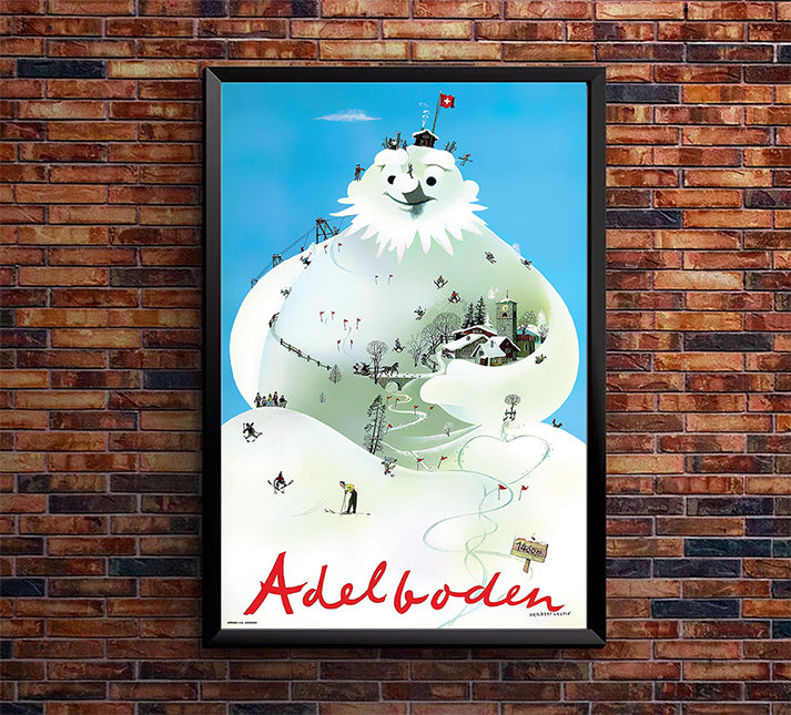 Switzerland - Adelboden - Vintage Travel Poster