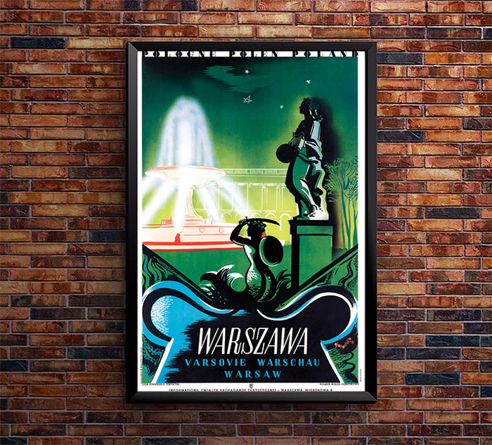 Poland - Warsaw 1 - Vintage Travel Poster