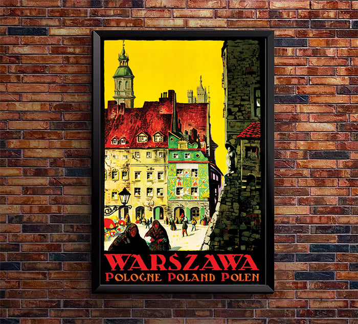 Poland - Warsawa 2 - Vintage Travel Poster