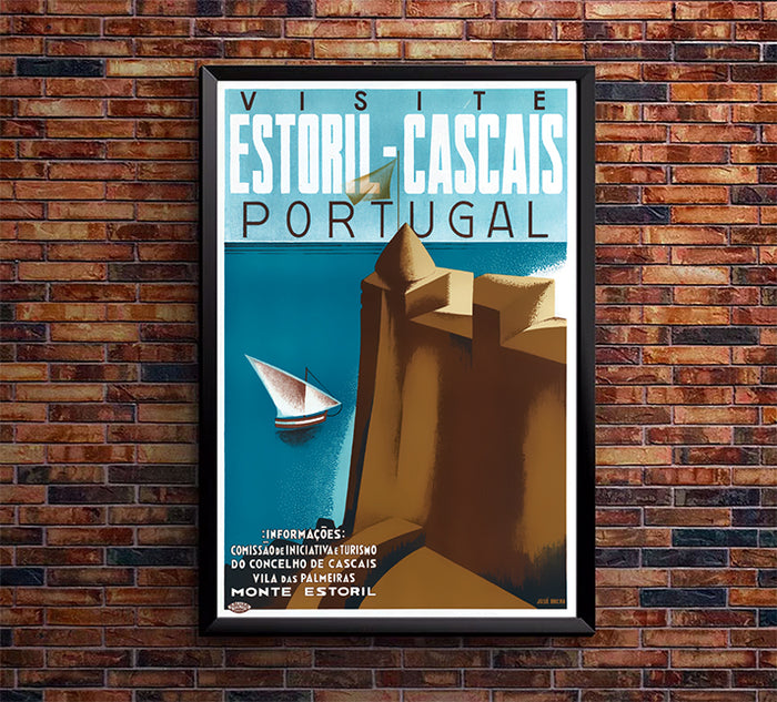 Portugal - Visit - Vintage Travel Poster