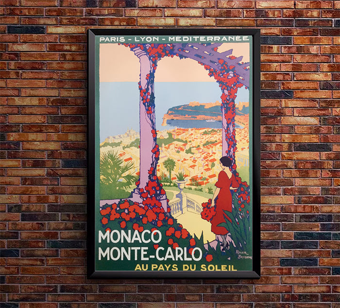 Moncao - Monte Carlo V3 - Vintage Travel Poster